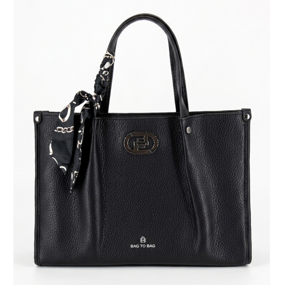 Bag to Bag Γυναικεία Τσάντα Χειρός Μαύρη BTB0008 - Lampis Shoes