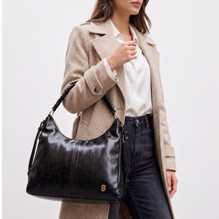 Bag to Bag Γυναικεία Τσάντα Ώμου Μαύρη BTB0083 - Lampis Shoes