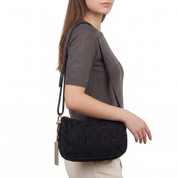 Bag to Bag Γυναικεία Τσάντα Ώμου Μαύρη WH26003 - Lampis Shoes