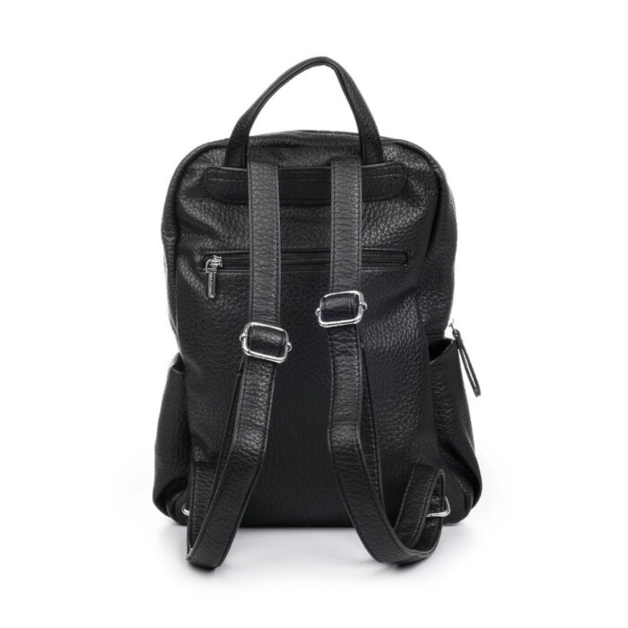 Bag to Bag Γυναικεία Τσάντα Πλάτης Μαύρη W-6145 - Lampis Shoes