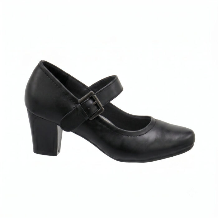 Blondie Γόβες με Λουράκι Μαύρες SD33117 - Lampis Shoes