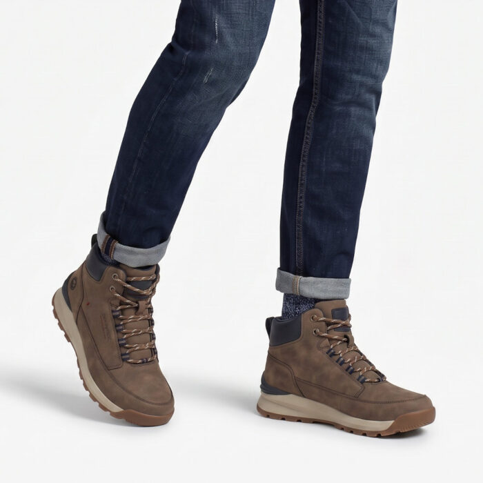 Decarsdz Ανδρικά Μποτάκια Χακί Y180 - Lampis Shoes