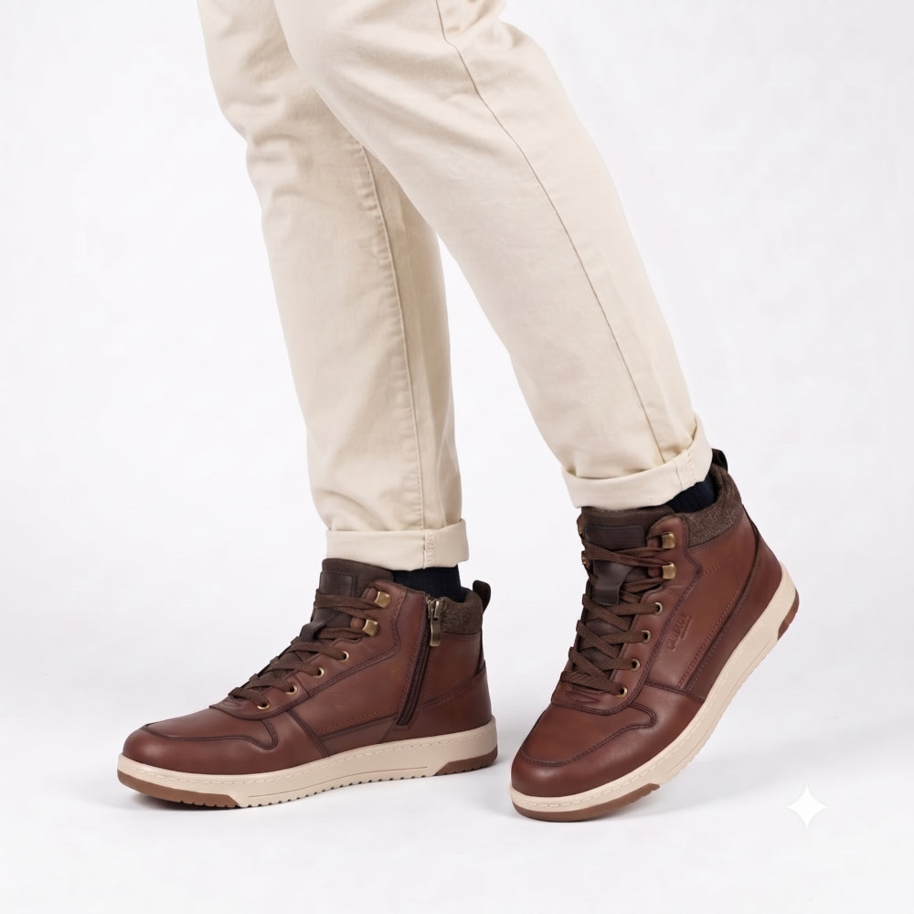 Lalikaer Ανδρικά Μποτάκια Καφέ M-25256 - Lampis Shoes