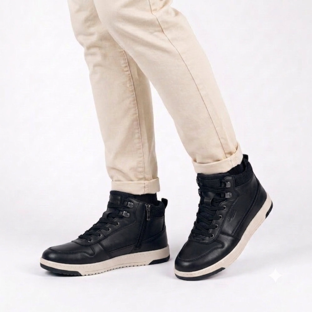 Lalikaer Ανδρικά Μποτάκια Μαύρα M-25256 - Lampis Shoes