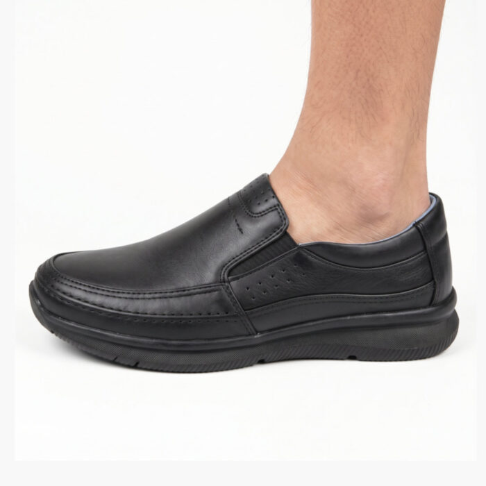 Lampis Shoes Ανδρικά Δερμάτινα Ανατομικά Παπούτσια Μαύρα 816 - Lampis Shoes