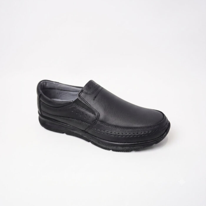 Lampis Shoes Ανδρικά Δερμάτινα Ανατομικά Παπούτσια Μαύρα 816 - Lampis Shoes