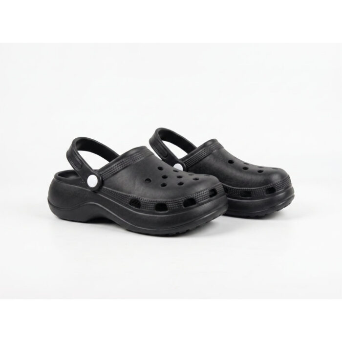 Lampis Shoes Γυναικεία Ανατομικά Σαμπό Μαύρα 819 - Lampis Shoes