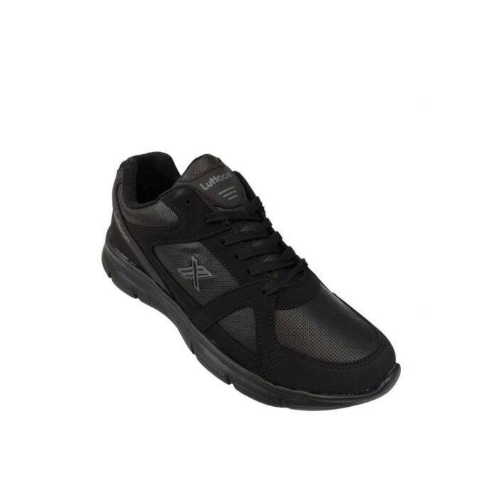 Luttoon Ανδρικά Ανατομικά Sneakers Μαύρα GE251 - Lampis Shoes