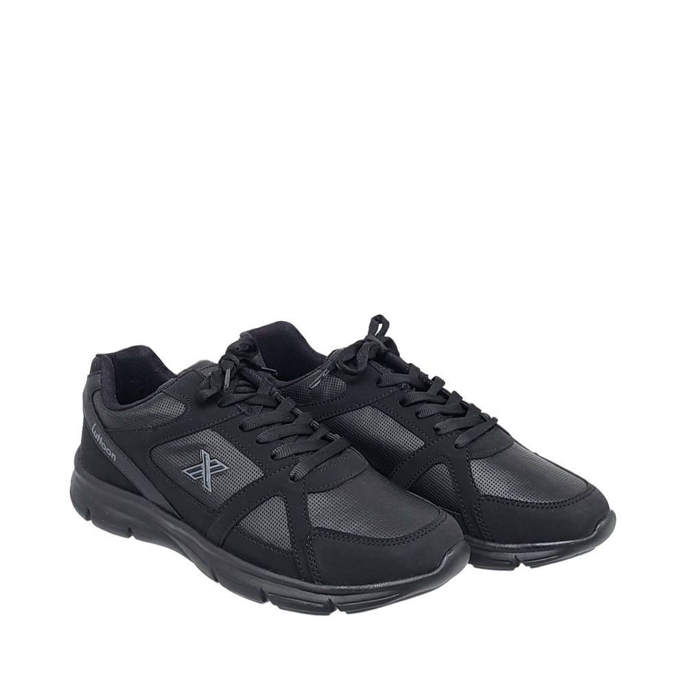Luttoon Ανδρικά Ανατομικά Sneakers Μαύρα GE251 - Lampis Shoes