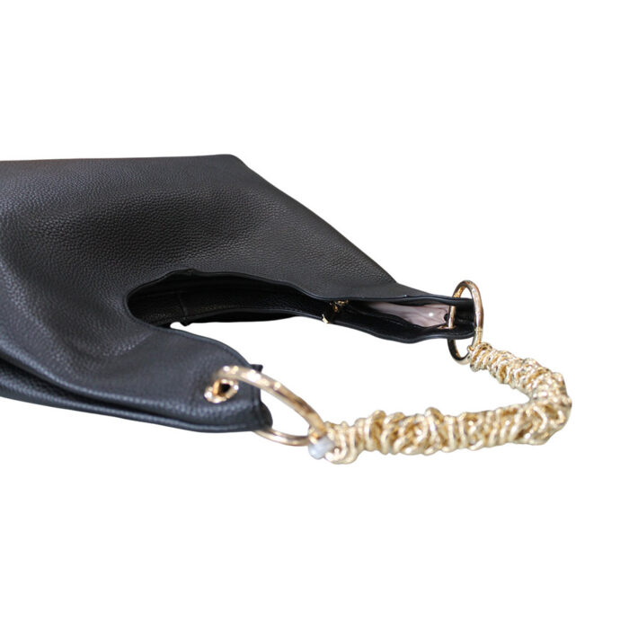 Potri Fashion Γυναικεία Τσάντα Ώμου Μαύρη PF200 - Lampis Shoes