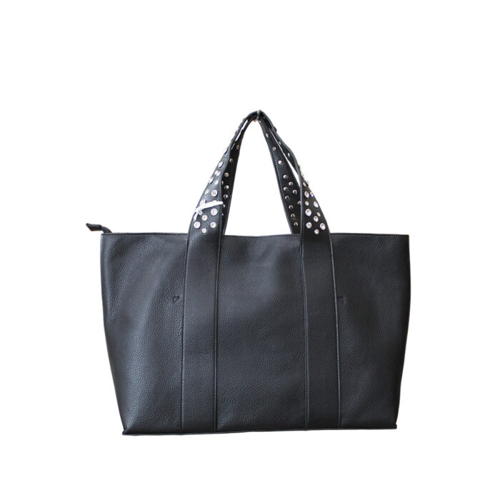 Potri Fashion Γυναικεία Τσάντα Ώμου Μαύρη PF253 - Lampis Shoes
