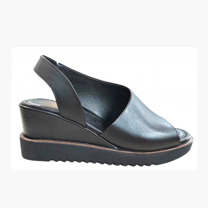 Pyramis Deos Γυναικεία Σανδάλια Platforms Μαύρα 1701 - Lampis Shoes