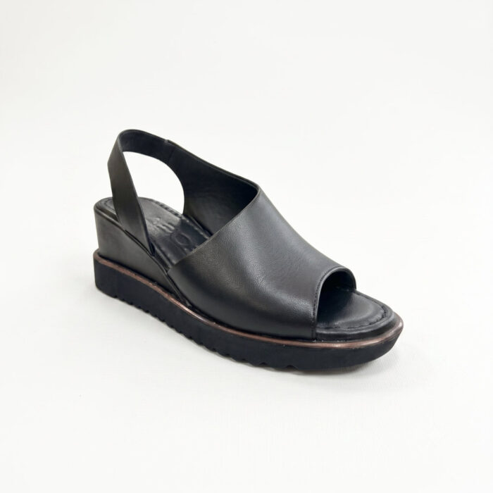 Pyramis Deos Γυναικεία Σανδάλια Platforms Μαύρα 1701 - Lampis Shoes