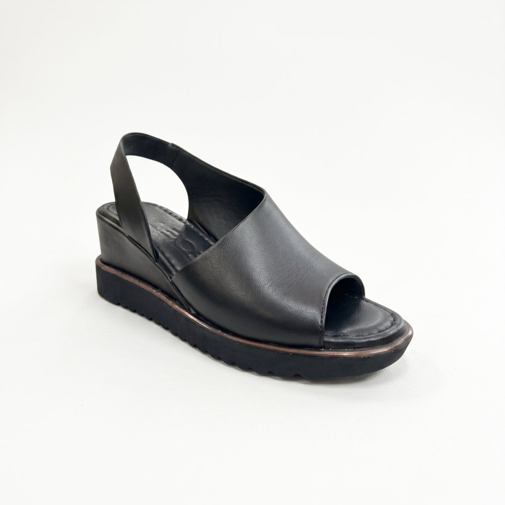 Pyramis Deos Γυναικεία Σανδάλια Platforms Μαύρα 1701 - Lampis Shoes