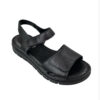 Pyramis Γυναικεία Flatforms Μαύρα 961/315 - Lampis Shoes