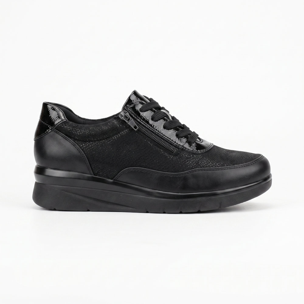 Yameiji Γυναικεία Sneakers Mαύρα GR1870 - Lampis Shoes