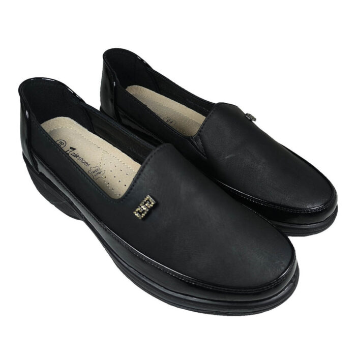 Zak Ανατομικά Γυναικεία Μοκασίνια Mαύρα SD76079 - Lampis Shoes