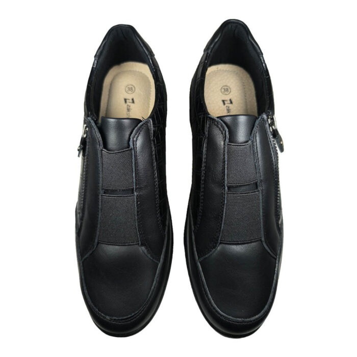 Zak Γυναικεία Ανατομικά Sneakers Mαύρα SD76077 - Lampis Shoes