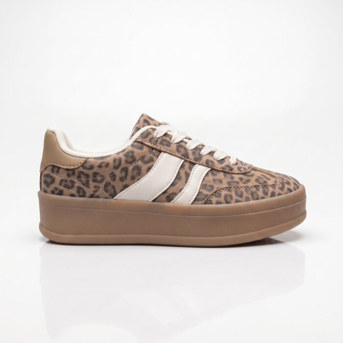 Zak Γυναικεία Sneakers Λεοπάρ SD28016 - Lampis Shoes