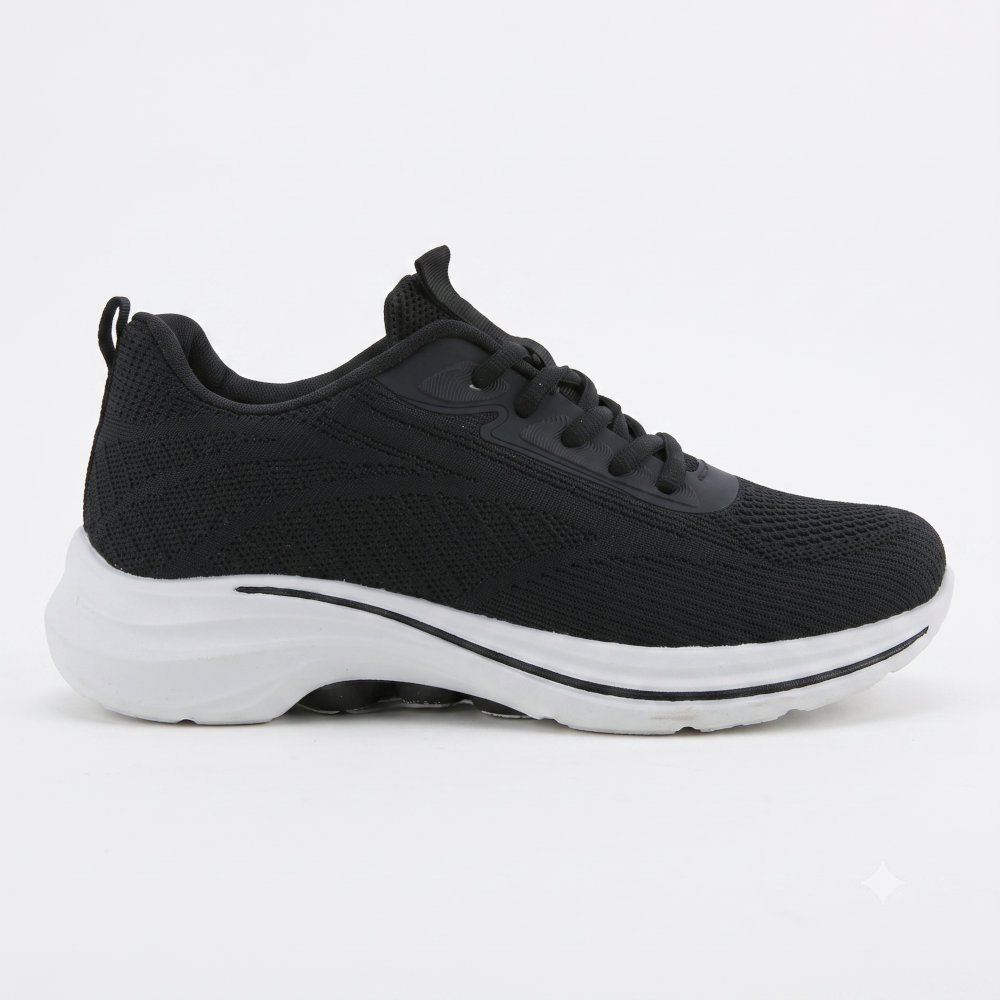 Zak Γυναικεία Sneakers Μαύρα SD07029 - Lampis Shoes