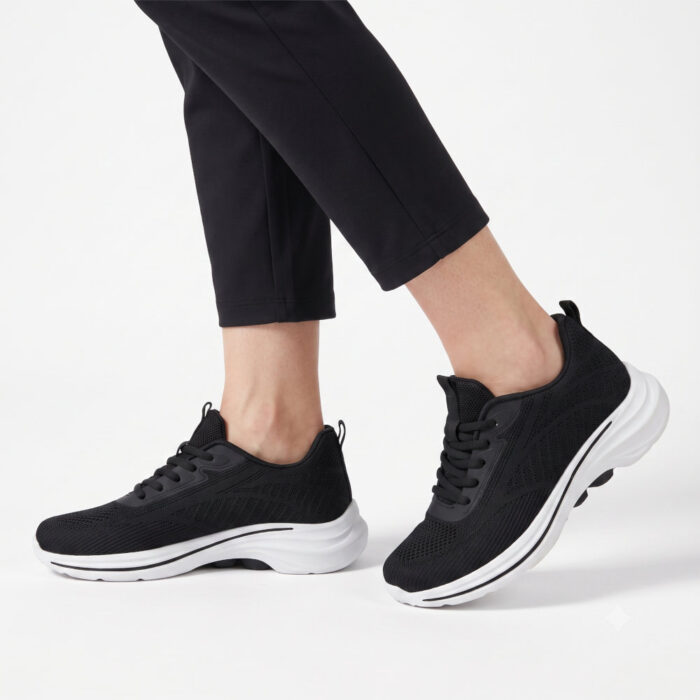 Zak Γυναικεία Sneakers Μαύρα SD07029 - Lampis Shoes