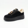 Zak Γυναικεία Sneakers Μαύρα SD28012 - Lampis Shoes