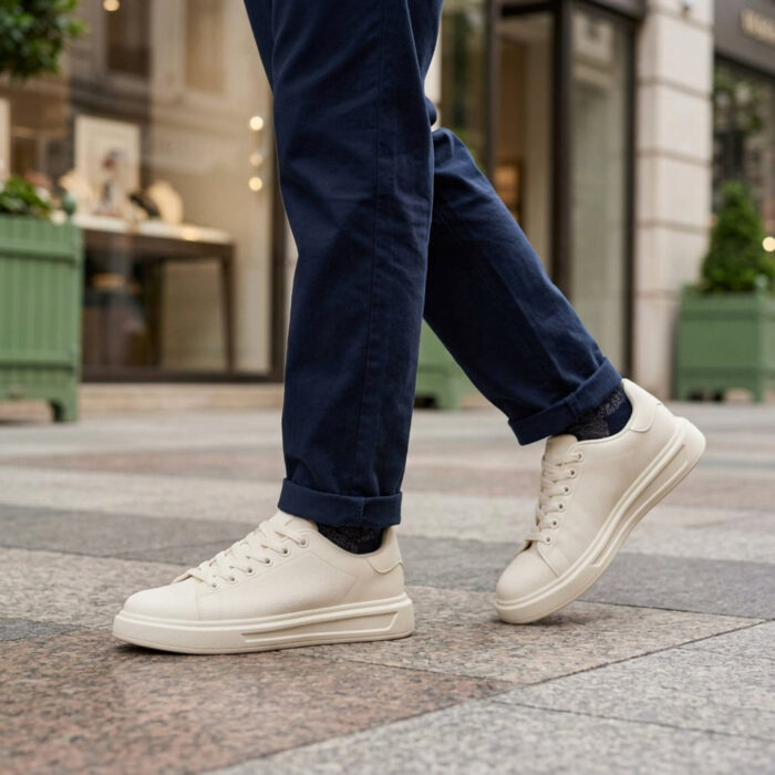 Atlanta Ανδρικά Sneakers Μπεζ CC191 - Lampis Shoes