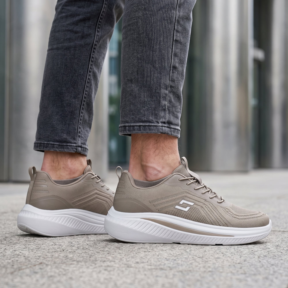 Atlanta Ανδρικά Sneakers Χακί CC192 - Lampis Shoes