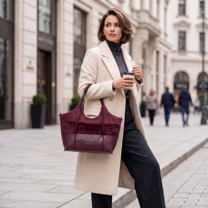 Bag to Bag Γυναικεία Τσάντα Χειρός Μπορντό BLY1119 - Lampis Shoes