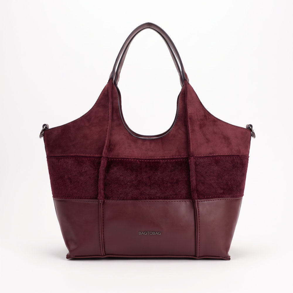 Bag to Bag Γυναικεία Τσάντα Χειρός Μπορντό BLY1119 - Lampis Shoes