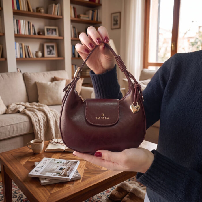 Bag to Bag Γυναικεία Τσάντα Χειρός Μπορντό WL1079 - Lampis Shoes