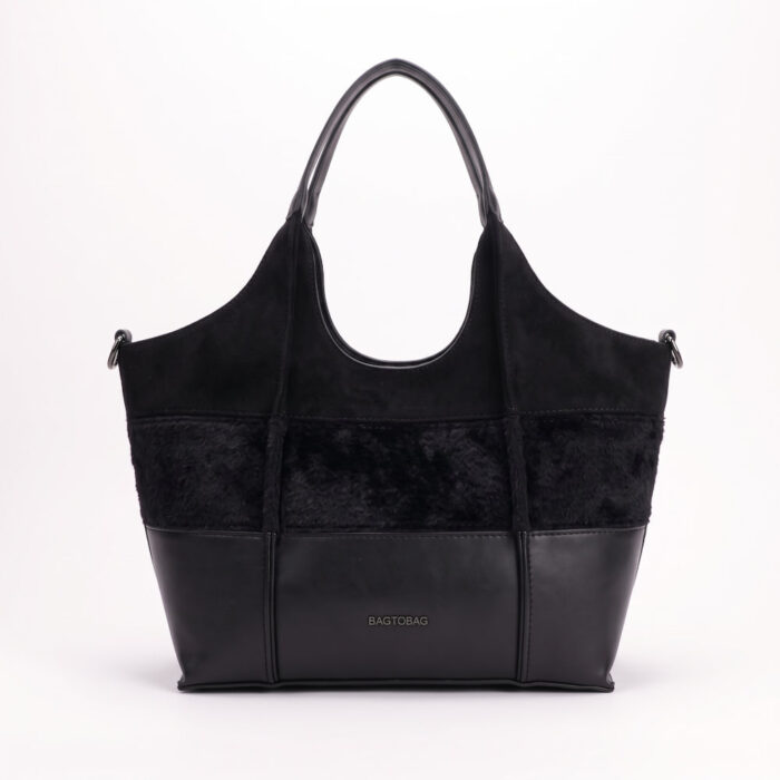 Bag to Bag Γυναικεία Τσάντα Χειρός Μαύρη BLY1119 - Lampis Shoes