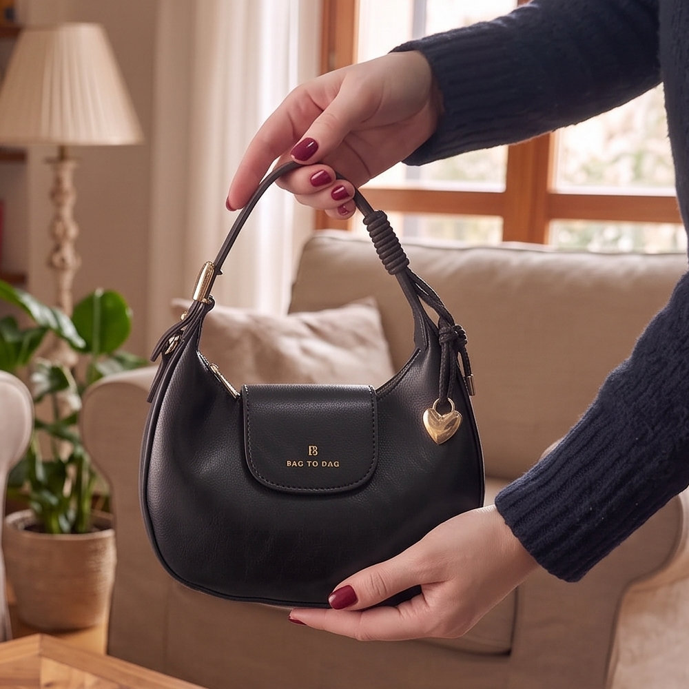 Bag to Bag Γυναικεία Τσάντα Χειρός Μαύρη WL1079 - Lampis Shoes