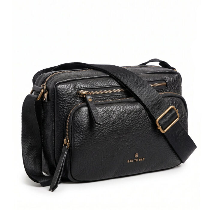 Bag to Bag Γυναικεία Τσάντα Χιαστί Μαύρη BTB0001 - Lampis Shoes