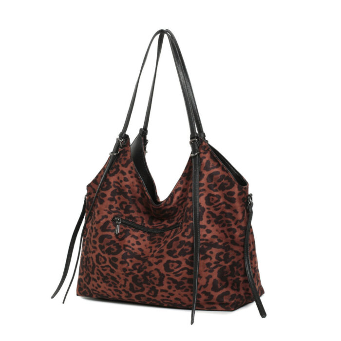 Bag to Bag Γυναικεία Τσάντα Ώμου Καφέ Λεοπάρ BTB0055 - Lampis Shoes
