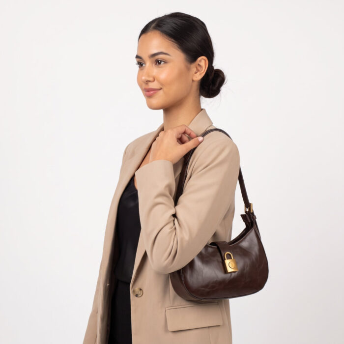 Bag to Bag Γυναικεία Τσάντα Ώμου Καφέ WL9583 - Lampis Shoes