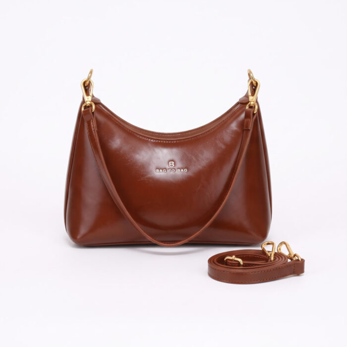 Bag to Bag Γυναικεία Τσάντα Ώμου Καφέ YC03155 - Lampis Shoes