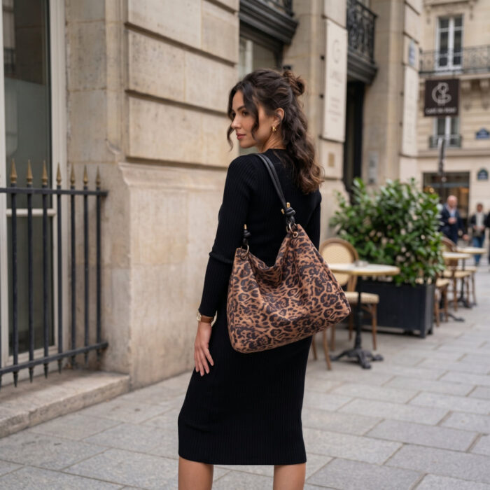 Bag to Bag Γυναικεία Τσάντα Ώμου Λεοπάρ BTB0056 - Lampis Shoes