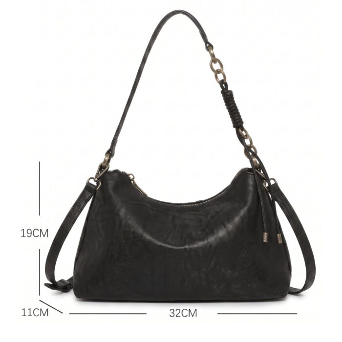 Bag to Bag Γυναικεία Τσάντα Ώμου Μαύρη WH26022 - Lampis Shoes