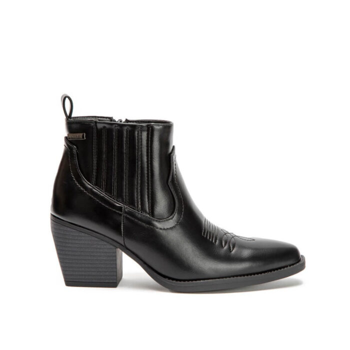 Blondie Γυναικεία Μποτάκια Cowboy Μαύρα SD57042 -Lampis Shoes