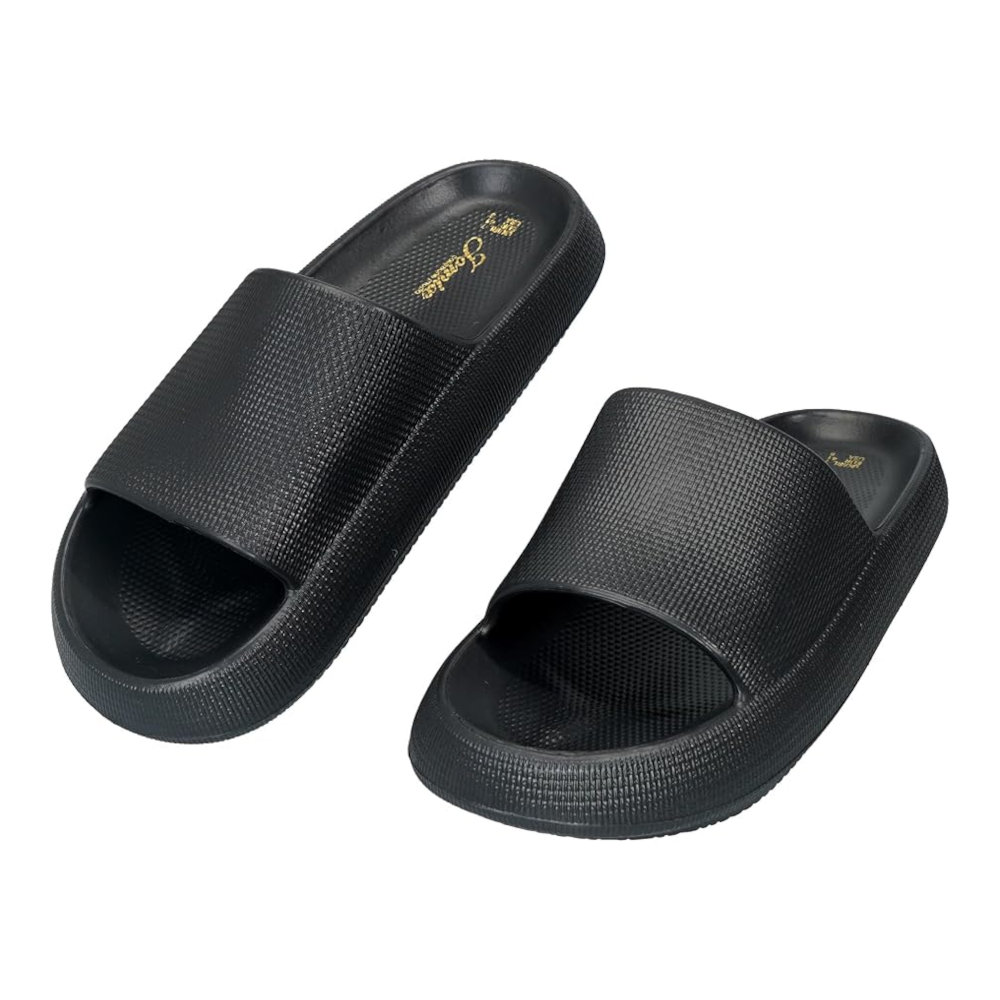 Jomix Ανδρικές Παντόφλες Μαύρες MES250415 - Lampis Shoes