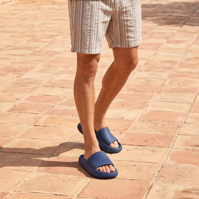 Jomix Ανδρικές Παντόφλες Navy Μπλε MES250415 - Lampis Shoes