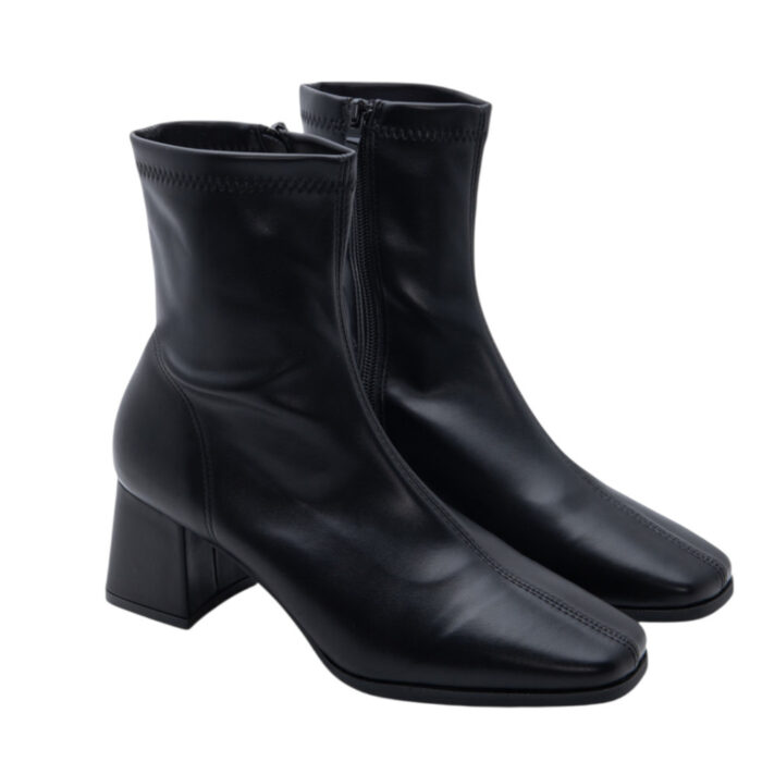 Lampis Shoes Γυναικεία Μποτάκια Κάλτσα Μαύρα A3043-02 - Lampis Shoes