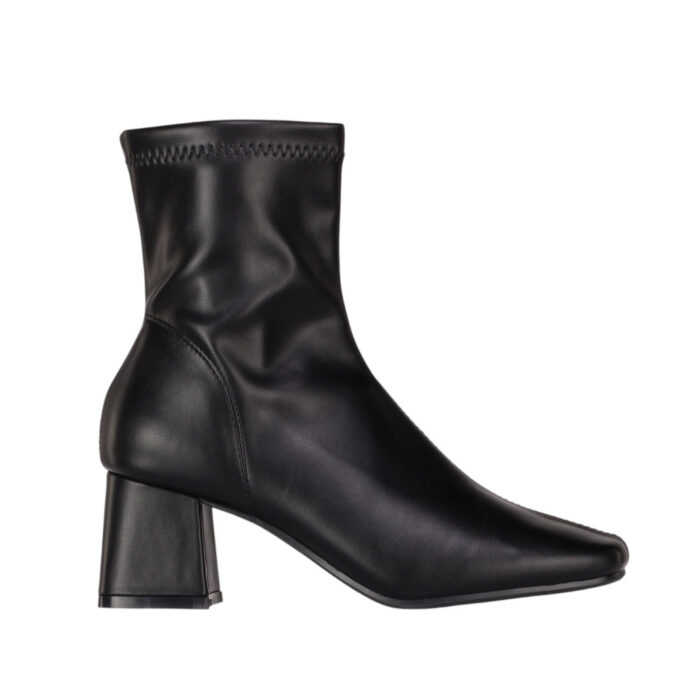 Lampis Shoes Γυναικεία Μποτάκια Κάλτσα Μαύρα A3043-02 - Lampis Shoes
