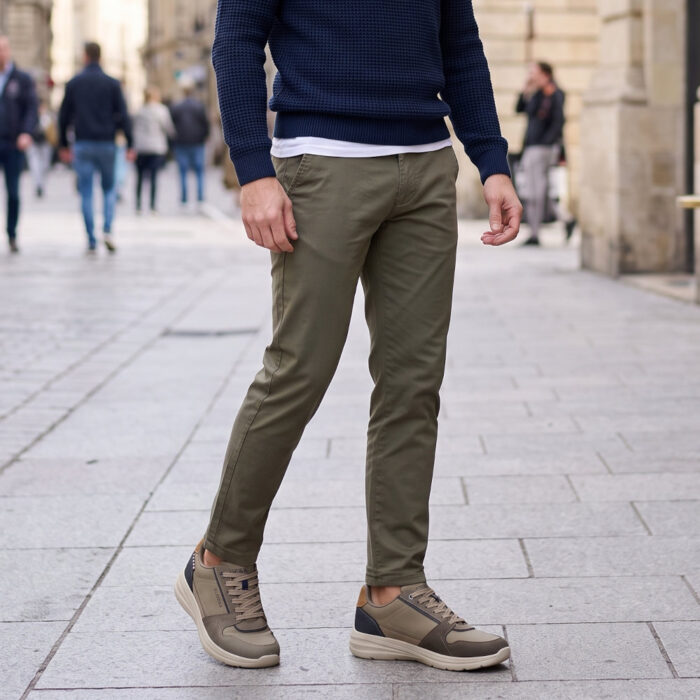 Leoss Ανδρικά Sneakers Χακί CMLE265395-8 - Lampis Shoes