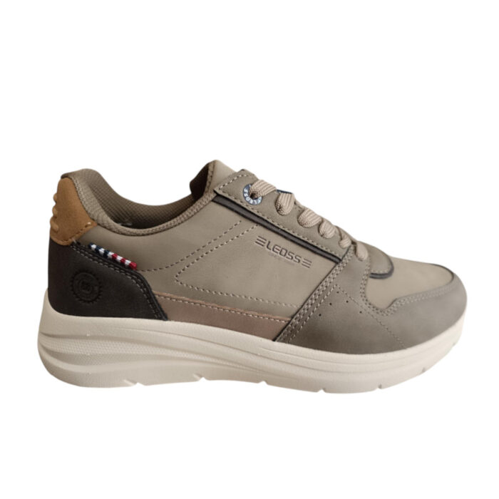 Leoss Ανδρικά Sneakers Χακί CMLE265395-8 - Lampis Shoes