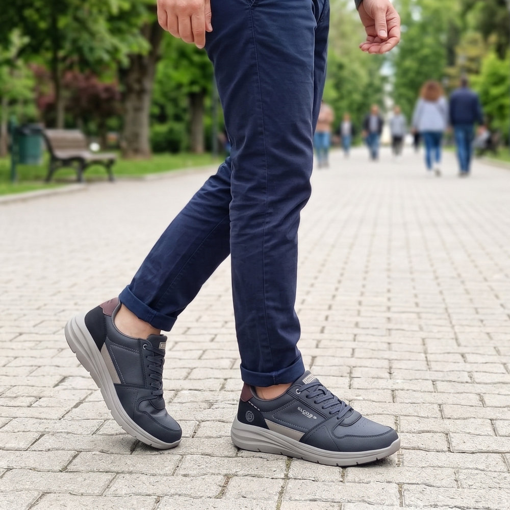 Leoss Ανδρικά Sneakers Navy Μπλε CMLE265395-3 - Lampis Shoes