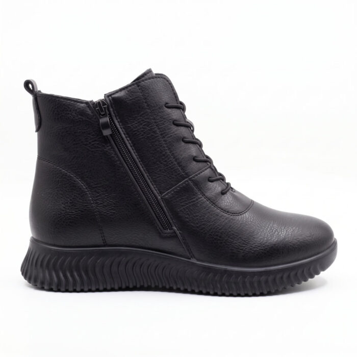 Mira & Max Γυναικεία Μποτάκια Μαύρα B21 - Lampis Shoes