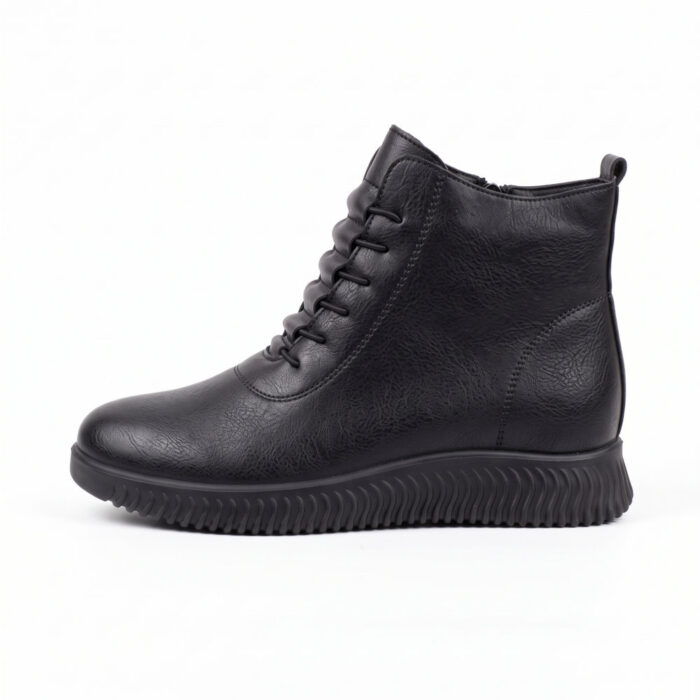 Mira & Max Γυναικεία Μποτάκια Μαύρα B21 - Lampis Shoes