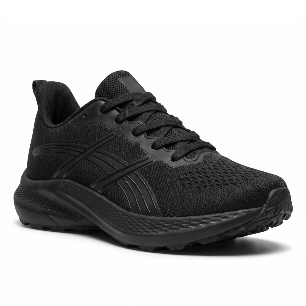 Plato Ανδρικά Sneakers Μαύρα M-24113-1 - Lampis Shoes